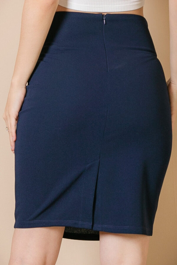 High Waist Ruched Slit Back Pencil Skirt (CAPELLA) - Image 19