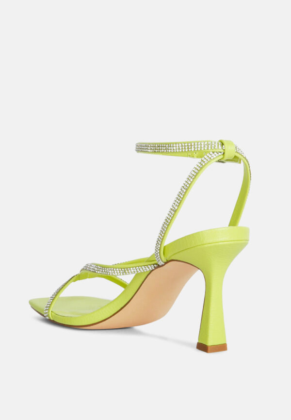 crush it diamante mid heel sandal - Image 3