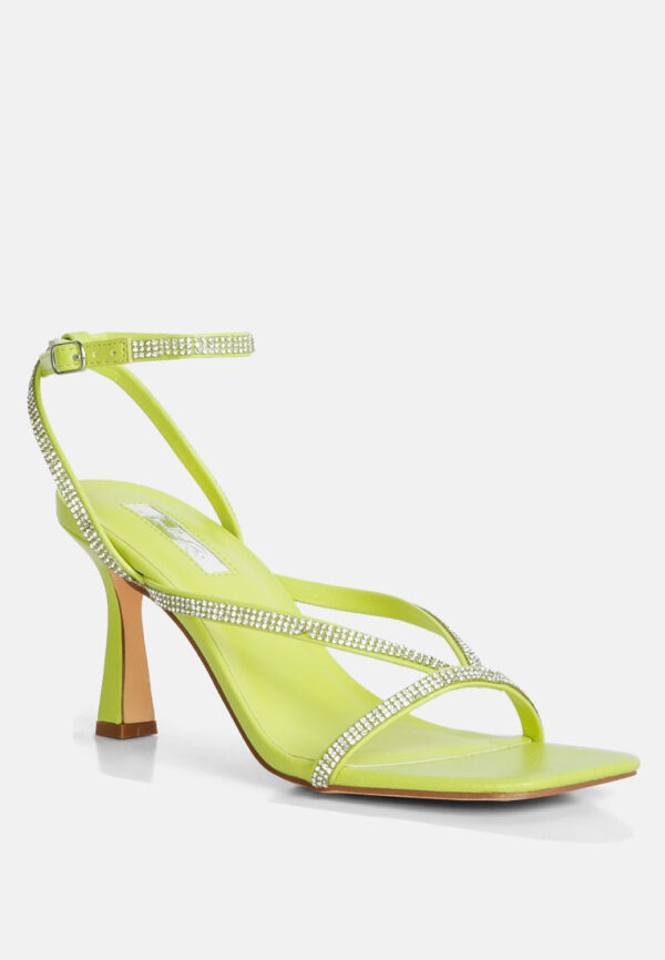 crush it diamante mid heel sandal - Image 2