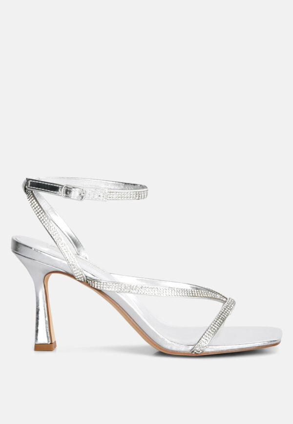 crush it diamante mid heel sandal - Image 6