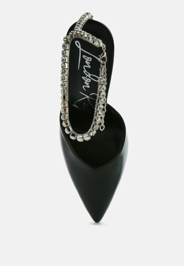 joyce diamante embellished stiletto mule sandals - Image 14