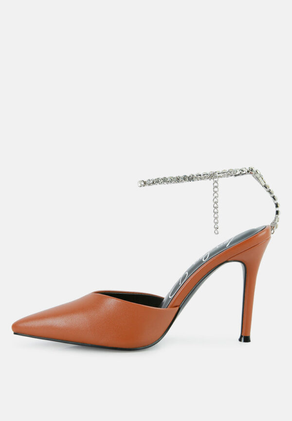 joyce diamante embellished stiletto mule sandals - Image 9