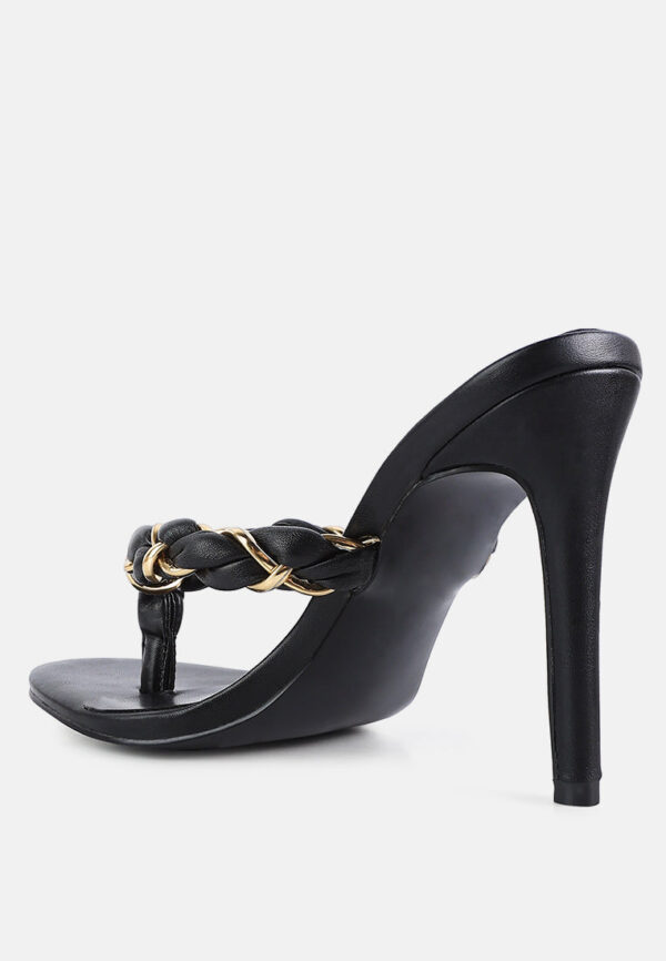 melodrama stiletto heel braided thong sandals - Image 13