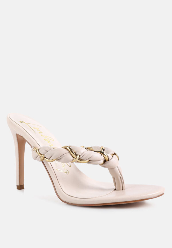 melodrama stiletto heel braided thong sandals - Image 2